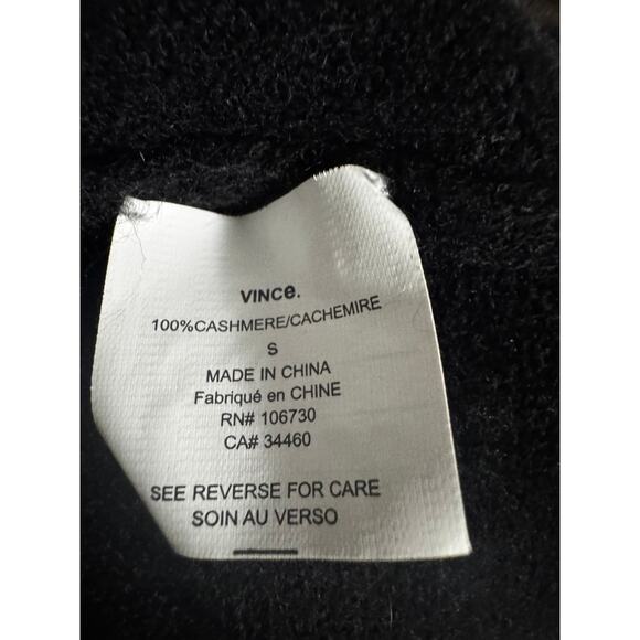 Vince 100% Cashmere Tie-Front Cardigan Sweater – Black, Size S - Picture 5 of 5